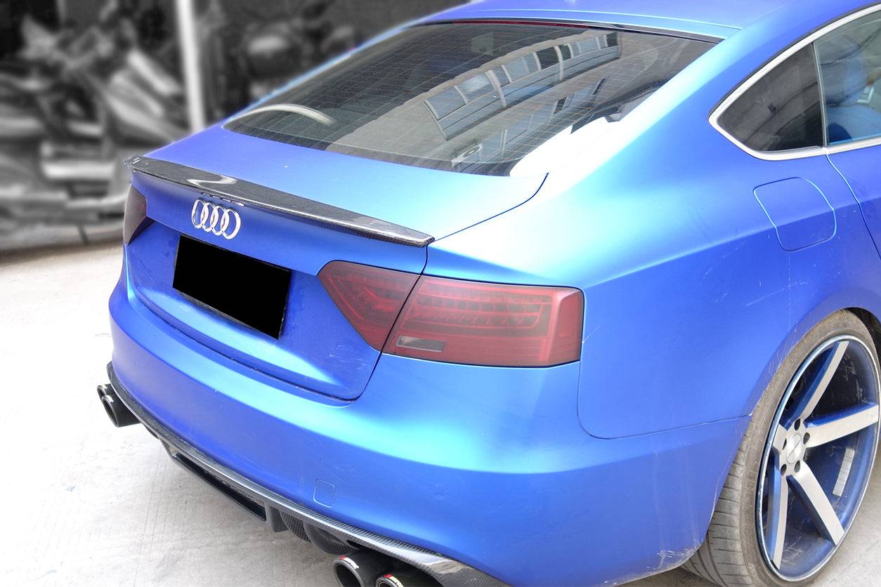 Carbonado 2009-2015 Audi A5 Coupe Sport Style Carbon Fiber Trunk Spoiler
