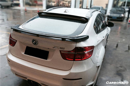 Carbonado 2009-2014 BMW E71 X6  X6M HM Style Carbon Fiber Roof Spoiler