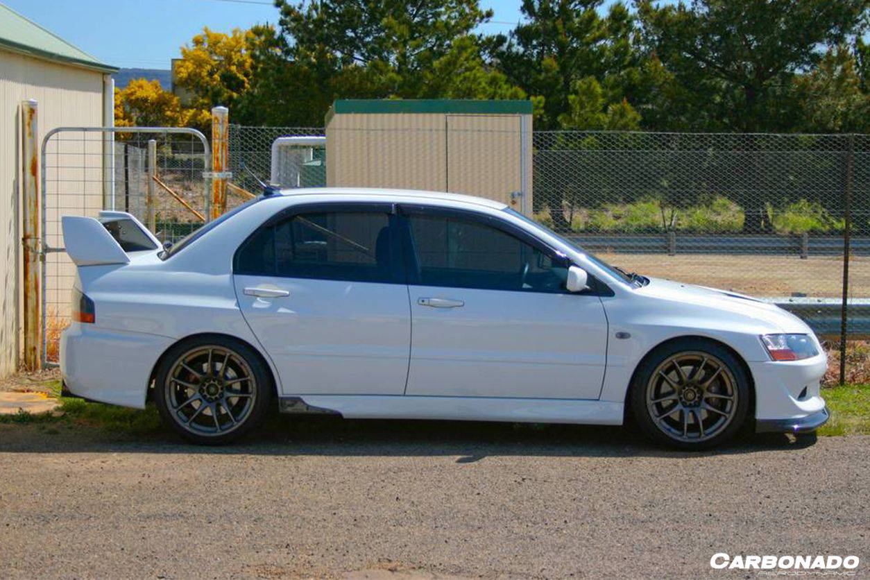 Carbonado RX Style Carbon Fiber Spliter | 2003-2006 Mitsubishi Evo 7/8/9