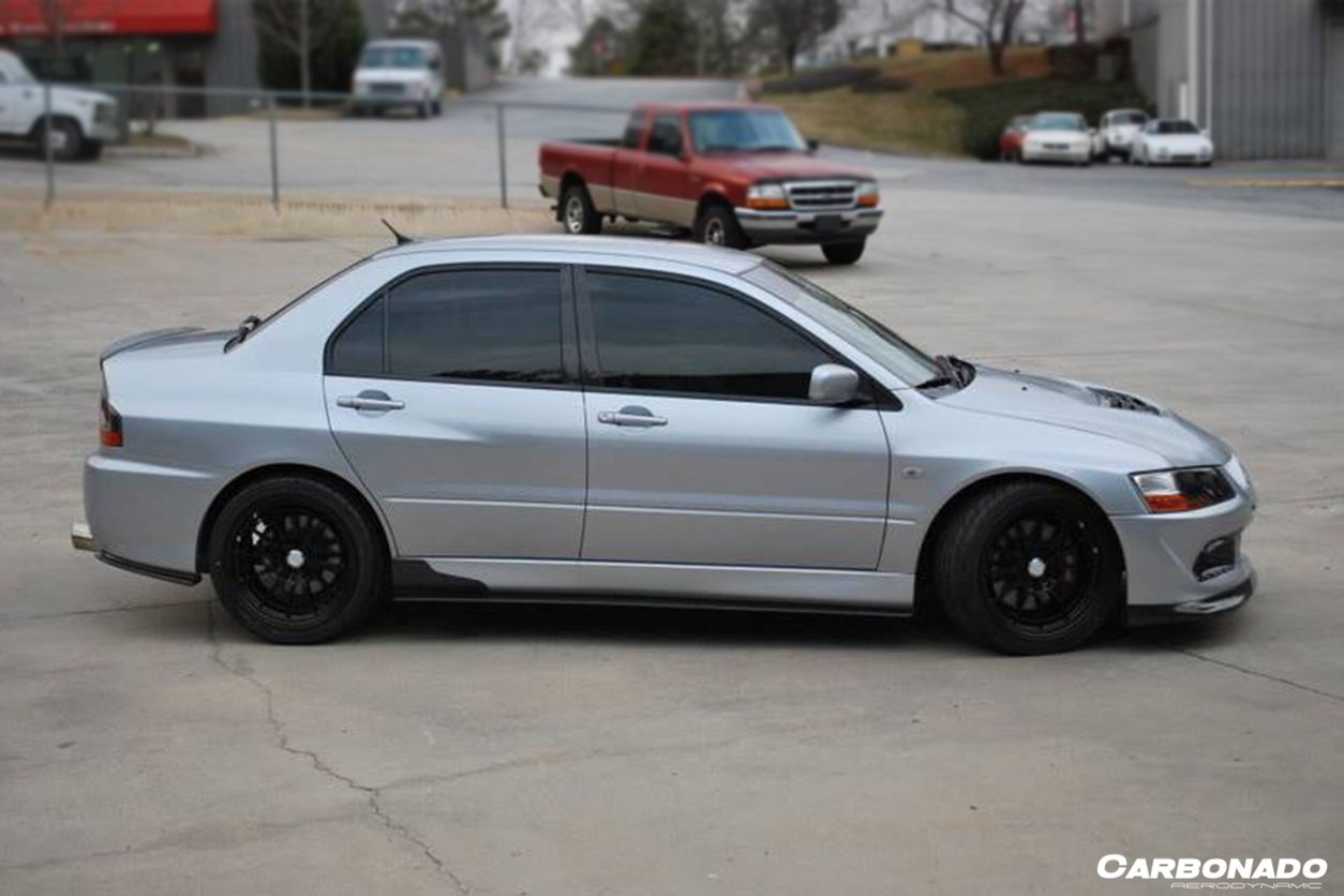 Carbonado RX Style Carbon Fiber Spliter | 2003-2006 Mitsubishi Evo 7/8/9
