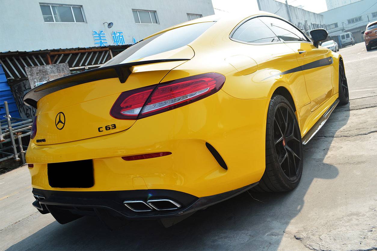 Carbonado 2015-2021 Mercedes Benz C-Class C63 AMG W205 Coupe RT-II Style Trunk Spoiler