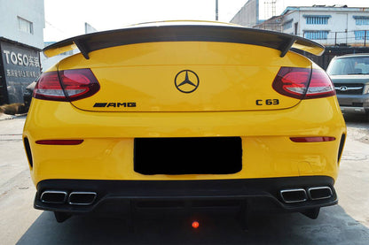 Carbonado 2015-2021 Mercedes Benz C-Class C63 AMG W205 Coupe RT-II Style Trunk Spoiler