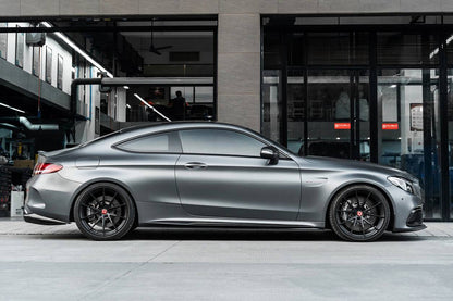 Faldones laterales estilo PS para Mercedes Benz Clase C W205 Coupé Carbonado 2015-2021