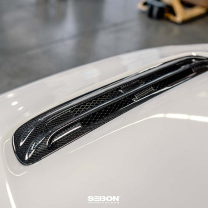 Seibon Carbon Fiber Hood Scoop (2023 Honda Civic Type R) - Seibon