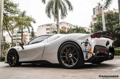 Alerón de maletero de fibra de carbono estilo Ferrari SF90 Stradale AV Carbonado 2020-UP