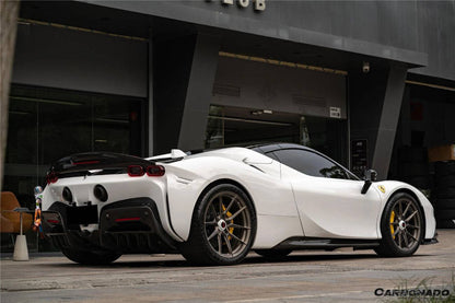 Alerón de maletero de fibra de carbono estilo Ferrari SF90 Stradale AV Carbonado 2020-UP