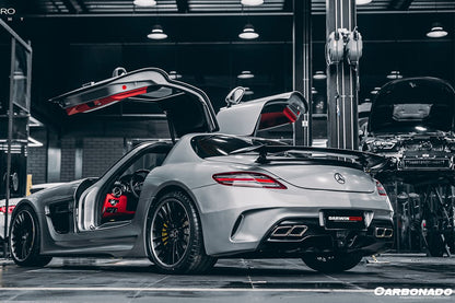 Parachoques trasero estilo BKSS para Mercedes Benz W197 SLS AMG Carbonado 2010-2015