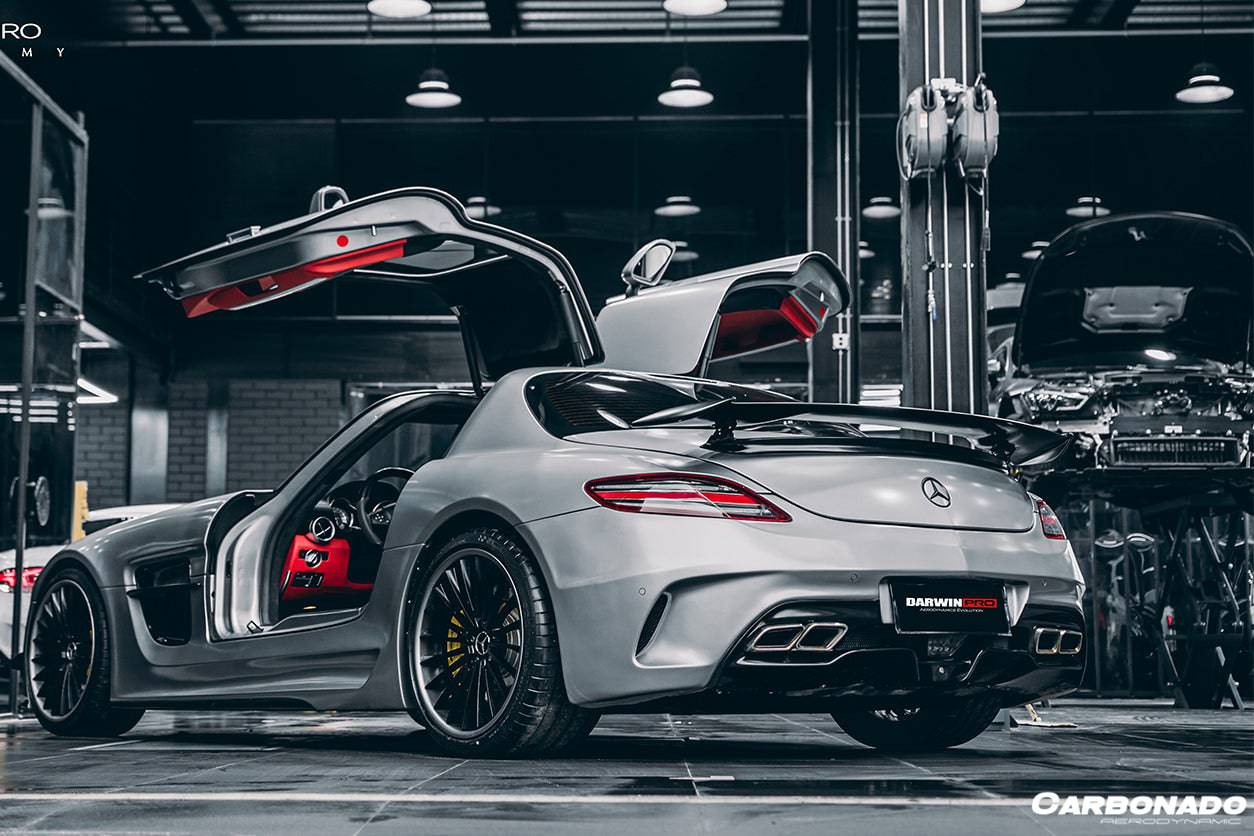 Carbonado 2010-2015 Mercedes Benz W197 SLS AMG BKSS Style Carbon Fiber Trunk Spoiler