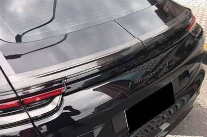 Alerón de maletero de fibra de carbono seco estilo Porsche Panamera 971 TA Carbonado 2017-2023