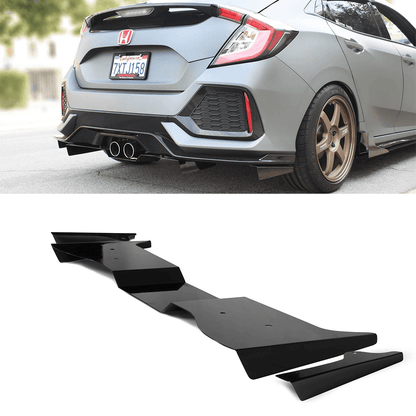 Difusor trasero Aeroflow Dynamics V1 (Honda Civic Hatchback, Sport, Sport Touring 2017-2019)