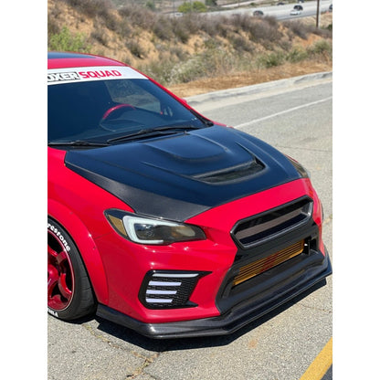 JDMuscle 15-21 WRX/STI con capó de fibra de carbono FMIC Tanso V3 sin pala