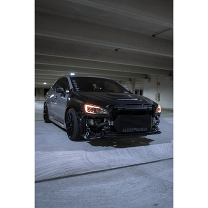 JDMuscle 15-21 WRX/STI con capó de fibra de carbono FMIC Tanso V3 sin pala