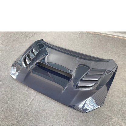 JDMuscle [WRX/STI 15-21] Capó de fibra de carbono V2 con extractor de calor 