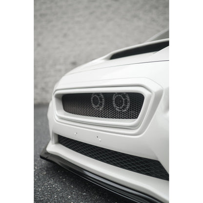 JDMuscle [15-17 WRX/STI] CS Style Front Bumper Grille-Paint Matched/Gloss Black