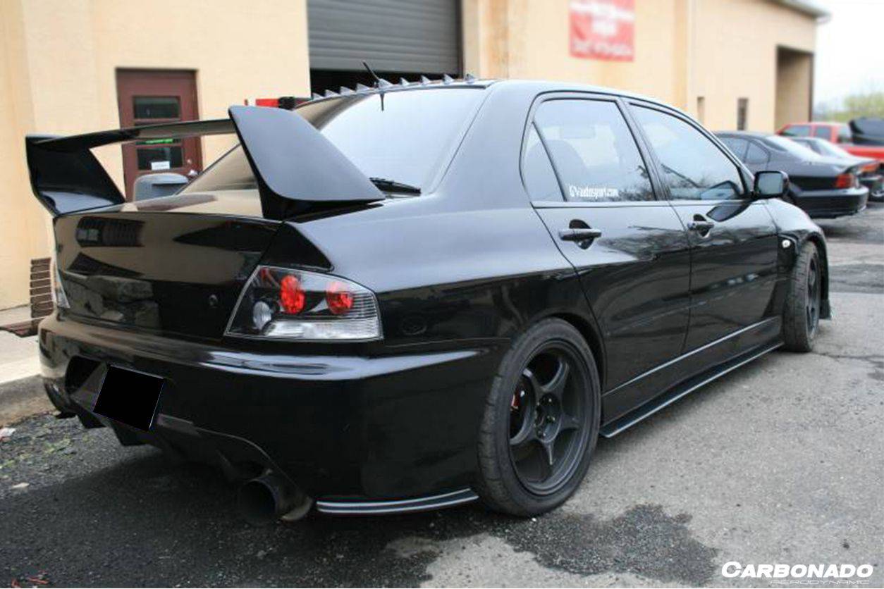 Carbonado RX Style Carbon Fiber Side Skirts | 2003-2006 Mitsubishi Evo 7/8/9
