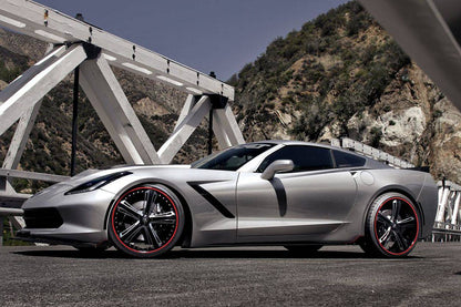 Carbonado 2013-2019 Corvette C7 Stingray Z51 RK Style Side Skirts Extension