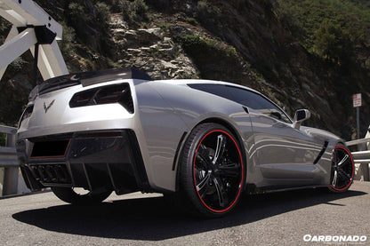 Carbonado 2013-2019 Corvette C7 Stingray Z51 RK Style Side Skirts Extension