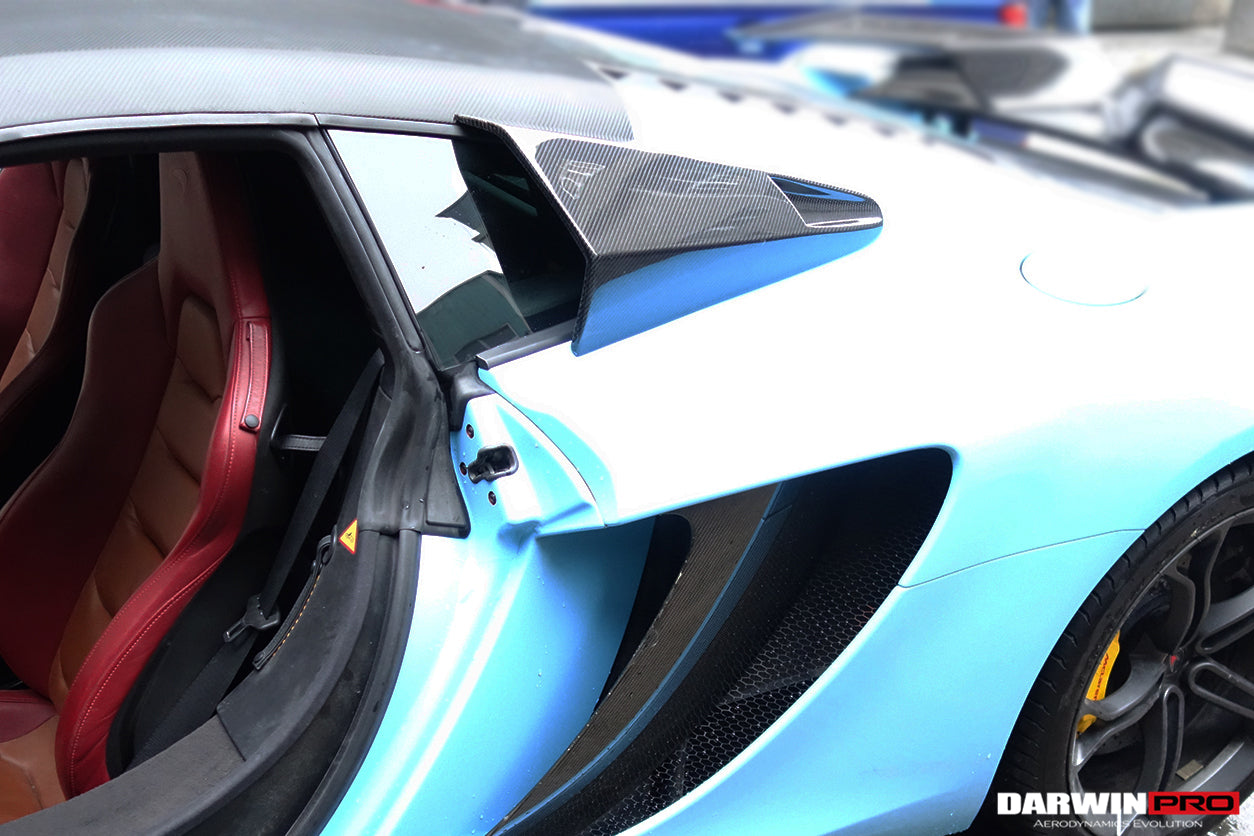 DarwinPRO BKSS Style Carbon Fiber Quarter Window Scoops | 2011-2017 McLaren 650s/12C