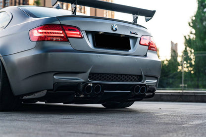 Difusor trasero de fibra de carbono estilo VA con borde para BMW M3 E92 E93 2008-2012 Carbonado
