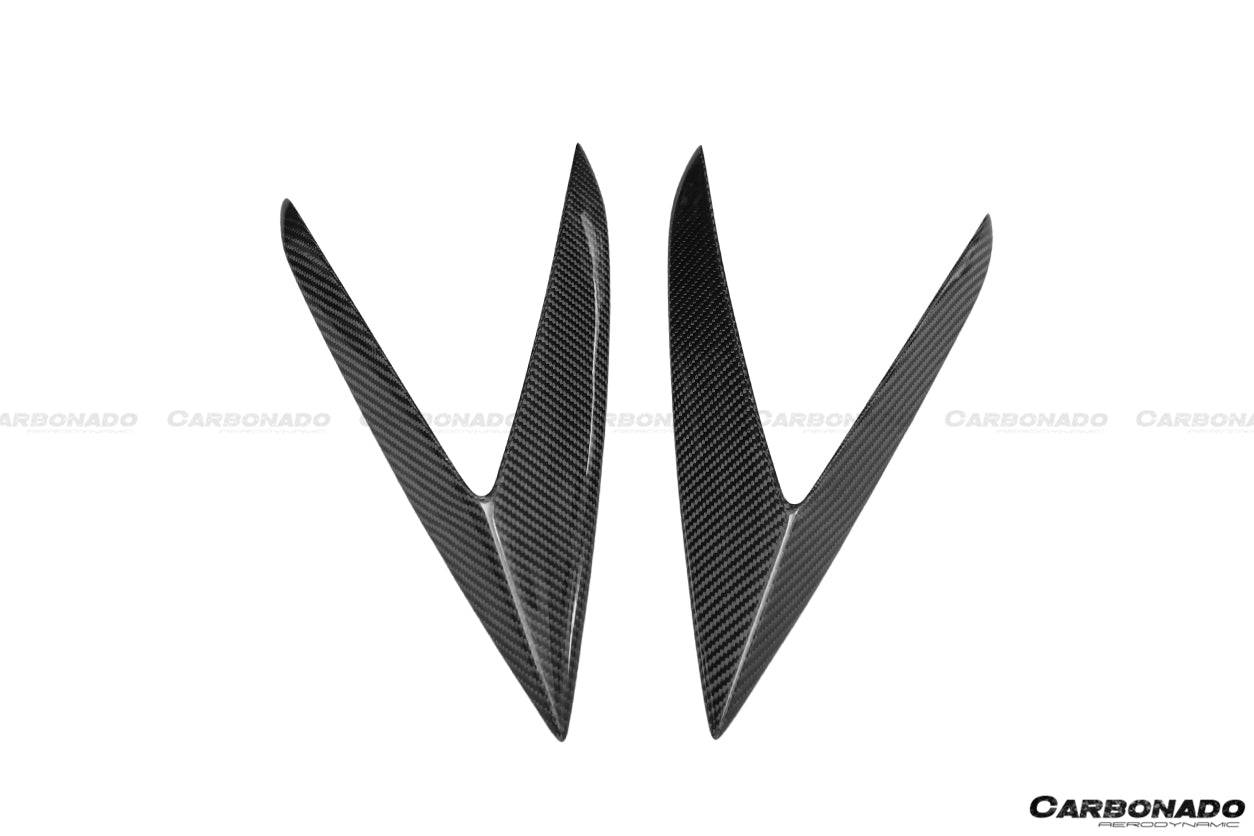 Carbonado 2015-2019 Lamborghini Huracan LP610 RZS Style Carbon Fiber Side Skirts Vent Canards