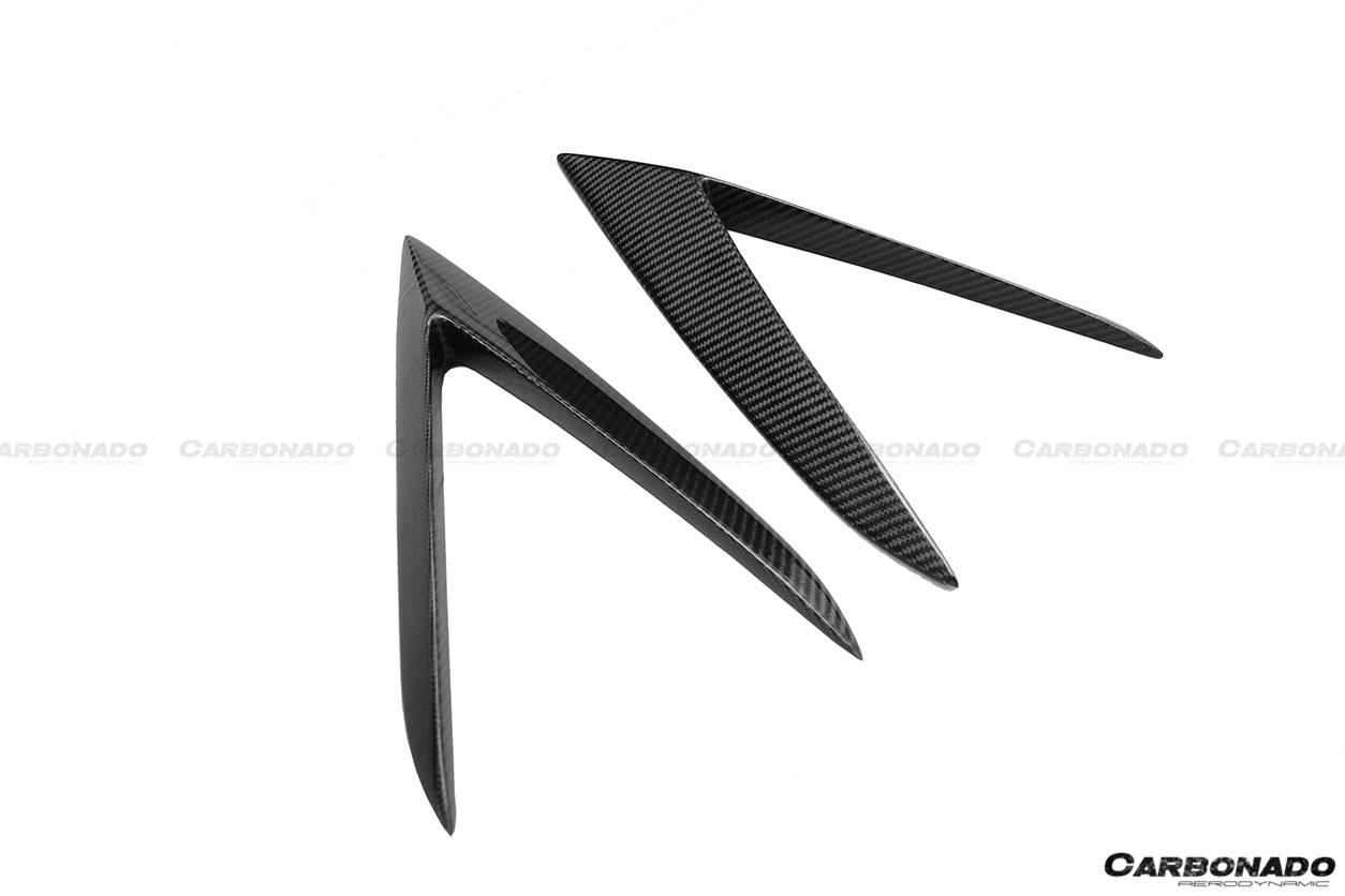 Carbonado 2015-2019 Lamborghini Huracan LP610 RZS Style Carbon Fiber Side Skirts Vent Canards