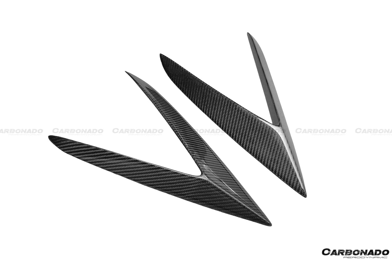Carbonado 2015-2019 Lamborghini Huracan LP610 RZS Style Carbon Fiber Side Skirts Vent Canards
