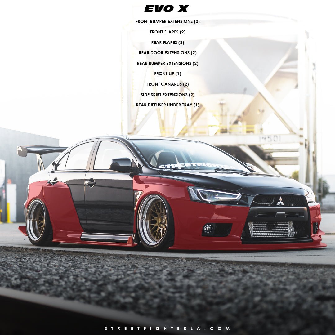 Streetfighter LA Wide Body Kit (All Evo X Models) - StreetFighter LA