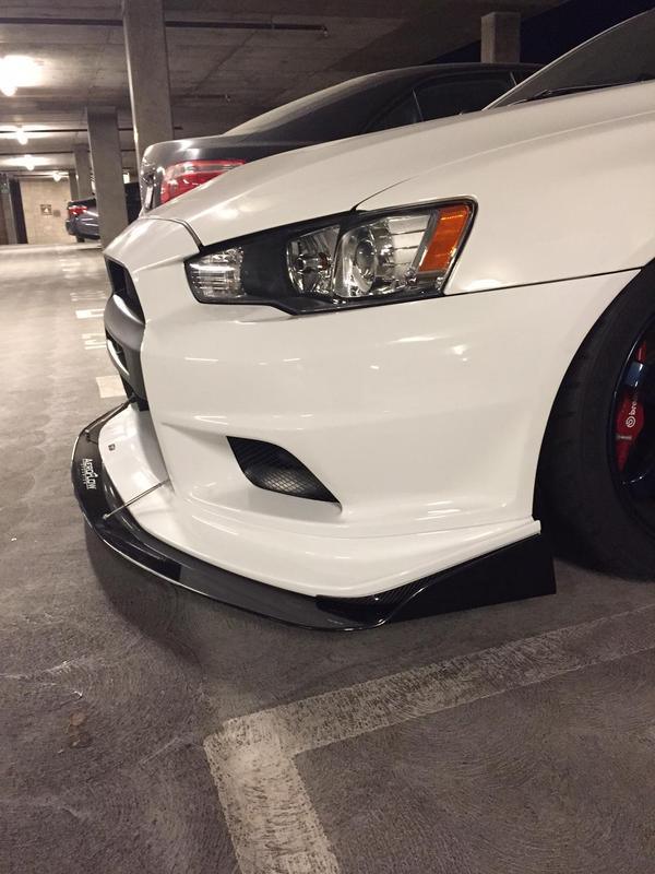 Aeroflow Dynamics 2008-2015 Mitubishi  Evo X Splitter (Varis Bumper)