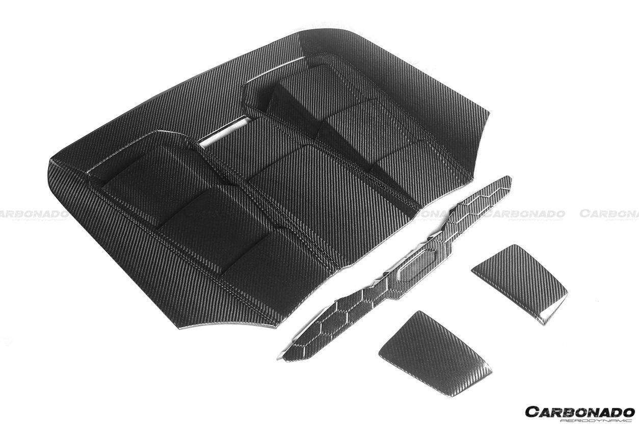 Lamborghini Huracan EVO Spyder Carbonado 2019-2023, estilo OD, con motor de fibra de carbono