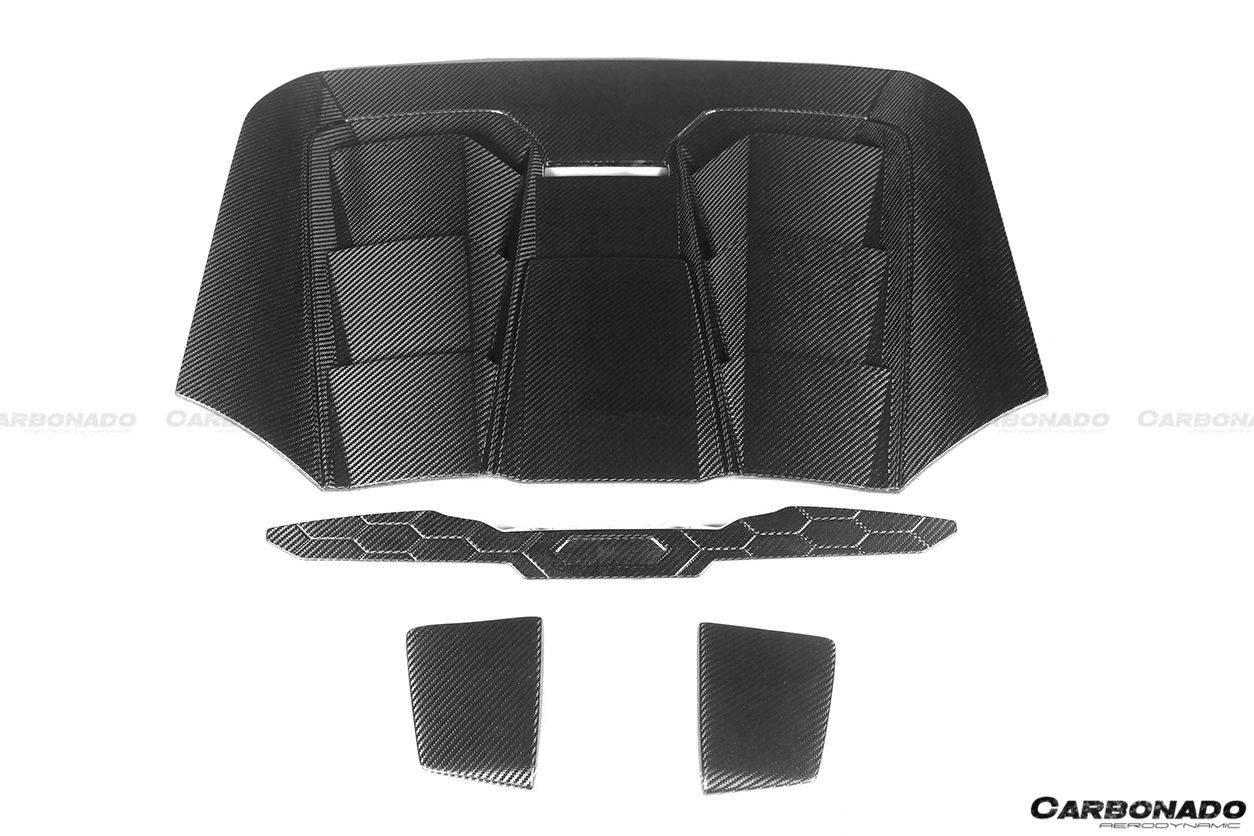 Lamborghini Huracan EVO Spyder Carbonado 2019-2023, estilo OD, con motor de fibra de carbono