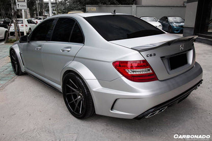 Alerón de maletero de fibra de carbono estilo Carbonado para Mercedes Benz W204 Clase C C63 AMG Sedán RT (2008-2014)