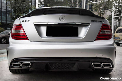 Alerón de maletero de fibra de carbono estilo Carbonado para Mercedes Benz W204 Clase C C63 AMG Sedán RT (2008-2014)
