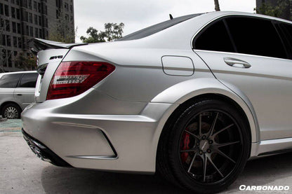 Alerón de maletero de fibra de carbono estilo Carbonado para Mercedes Benz W204 Clase C C63 AMG Sedán RT (2008-2014)