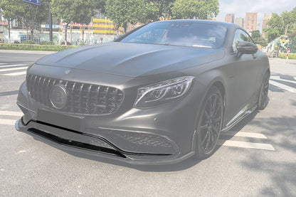 DarwinPRO 2014-2017 Mercedes Benz C217 S63 S65 AMG Coupe Carbon Fiber Front Bumper Lip