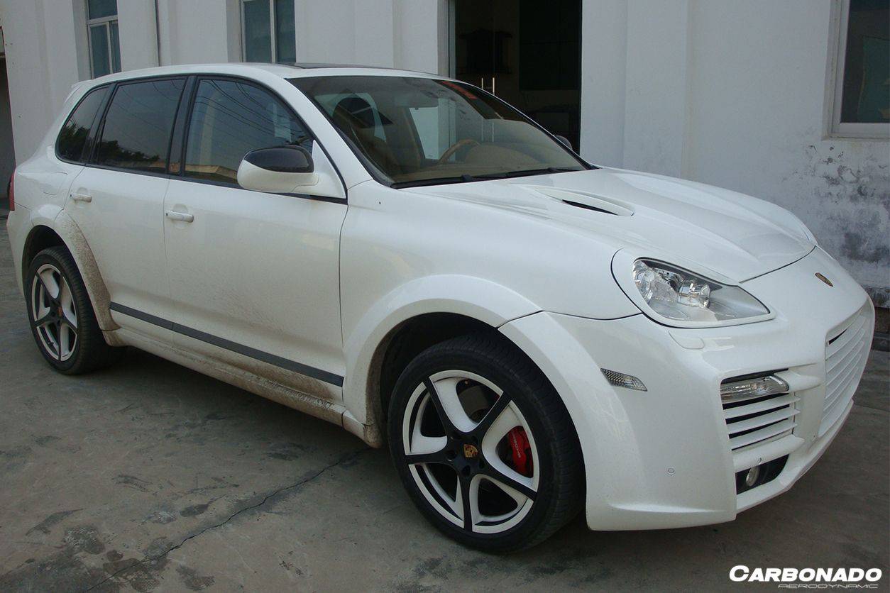 Kit de carrocería completa y ancha para Porsche Cayenne 957 TA Style Auto Carbonado 2008-2010