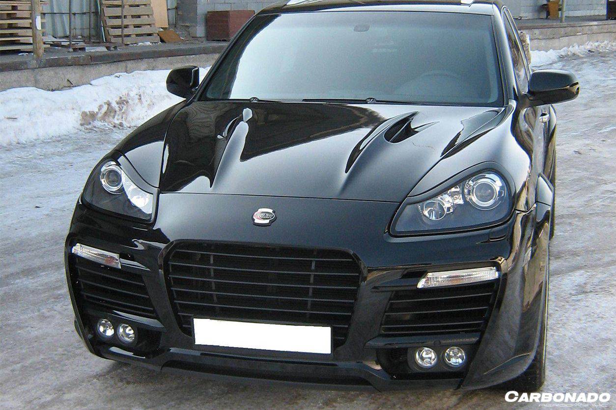 Kit de carrocería completa y ancha para Porsche Cayenne 957 TA Style Auto Carbonado 2008-2010