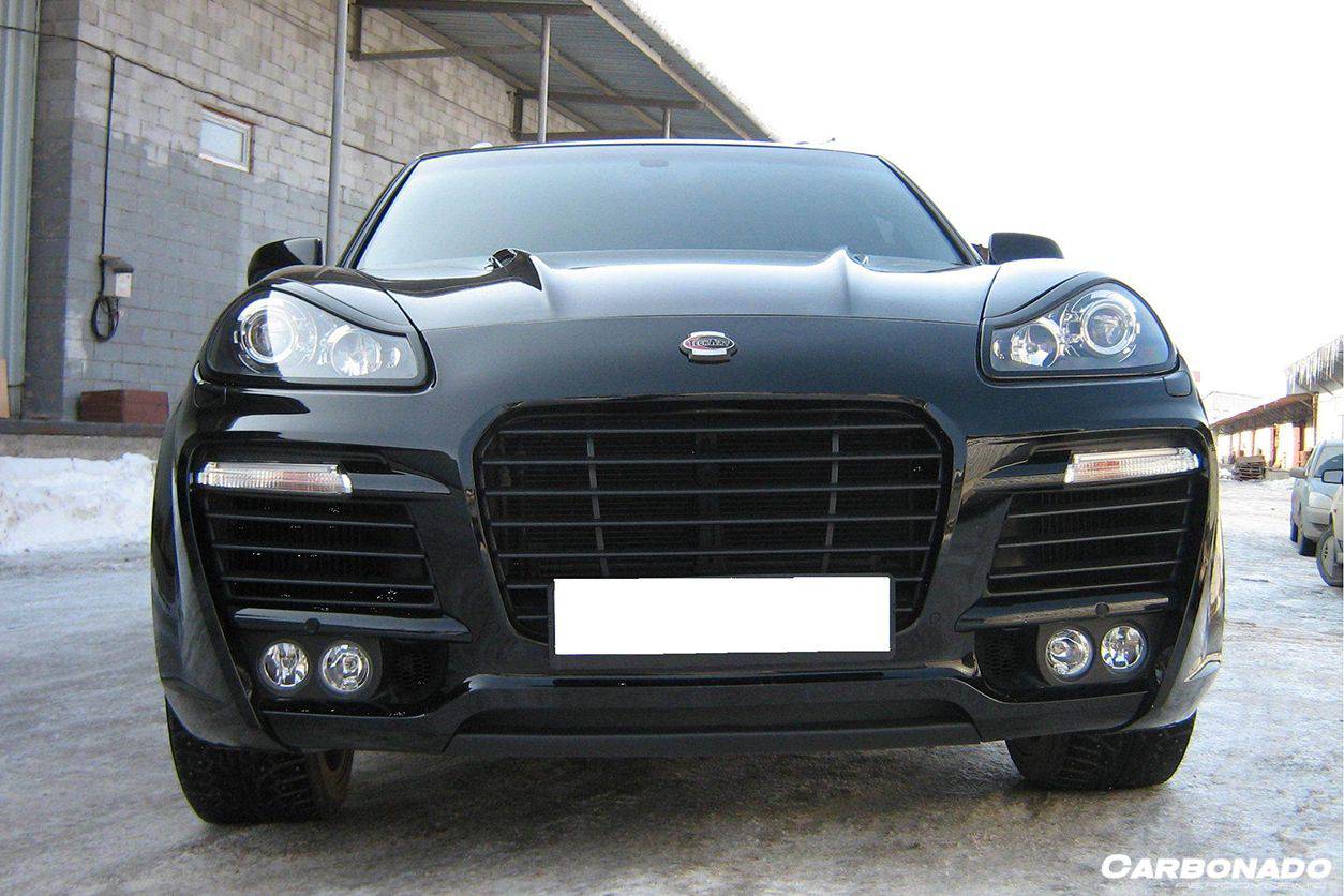 Kit de carrocería completa y ancha para Porsche Cayenne 957 TA Style Auto Carbonado 2008-2010