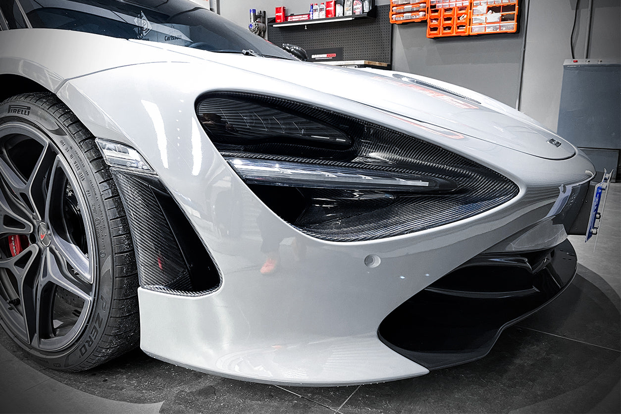 DarwinPRO Carbon Fiber Front Bumper Side Air Vents Replacement | 2017-2023 McLaren 720s