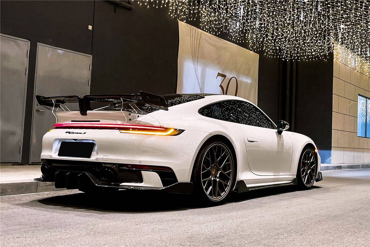 Carbonado 2019-2023 Porsche 911 992 Carrera S 4 4S TA Style Autoclave Carbon Fiber Trunk Spoiler Wing