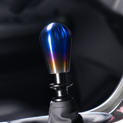 Perilla de cambio de titanio quemado Billetworkz para Subaru STI de 6 velocidades