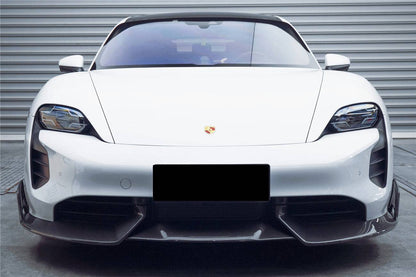 Borde delantero de fibra de carbono estilo CADO para Porsche Taycan 4 4S GTS TURBO 2019-2023