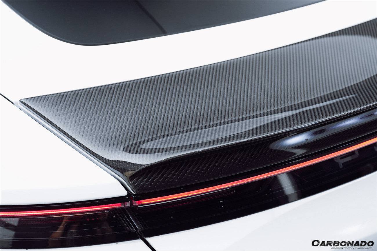 Alerón de maletero estilo CADO para Porsche Taycan 4 4S GTS TURBO Carbonado 2019-2023