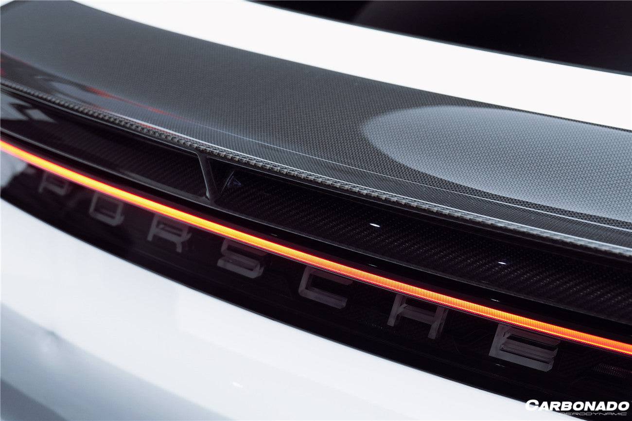 Alerón de maletero estilo CADO para Porsche Taycan 4 4S GTS TURBO Carbonado 2019-2023