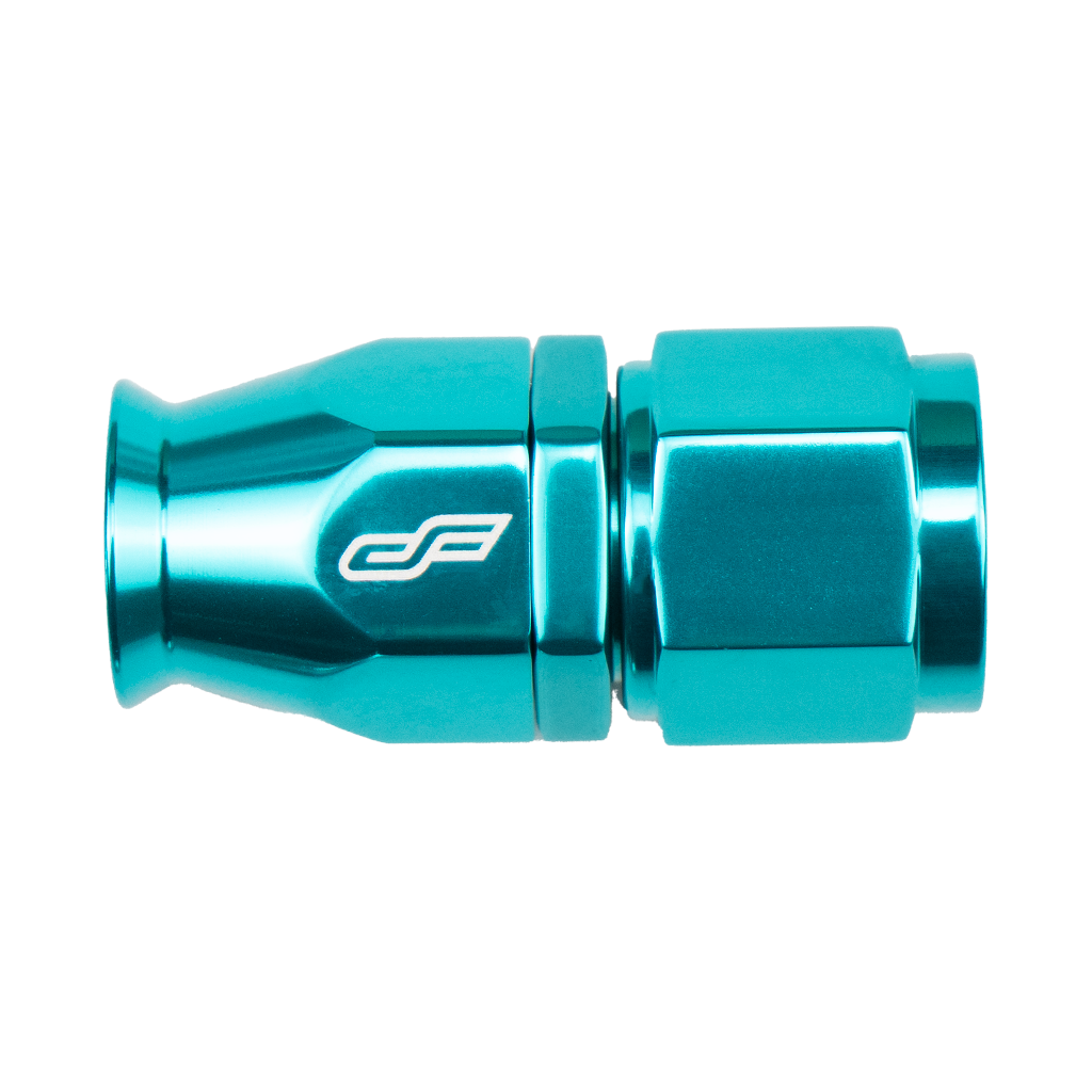 -6 AN Straight Female Aluminum Hose End (PTFE)