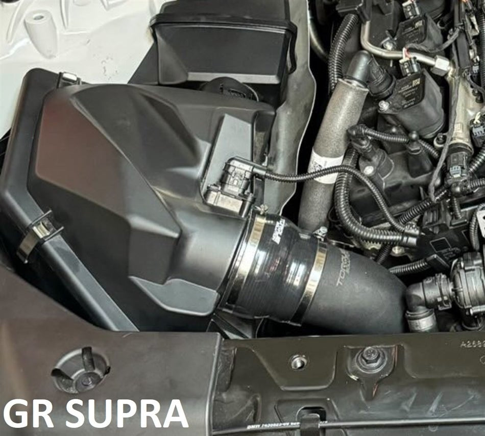 Torque Solution Intake Pipe - Black (2020+ Toyota GR Supra) - Torque Solution