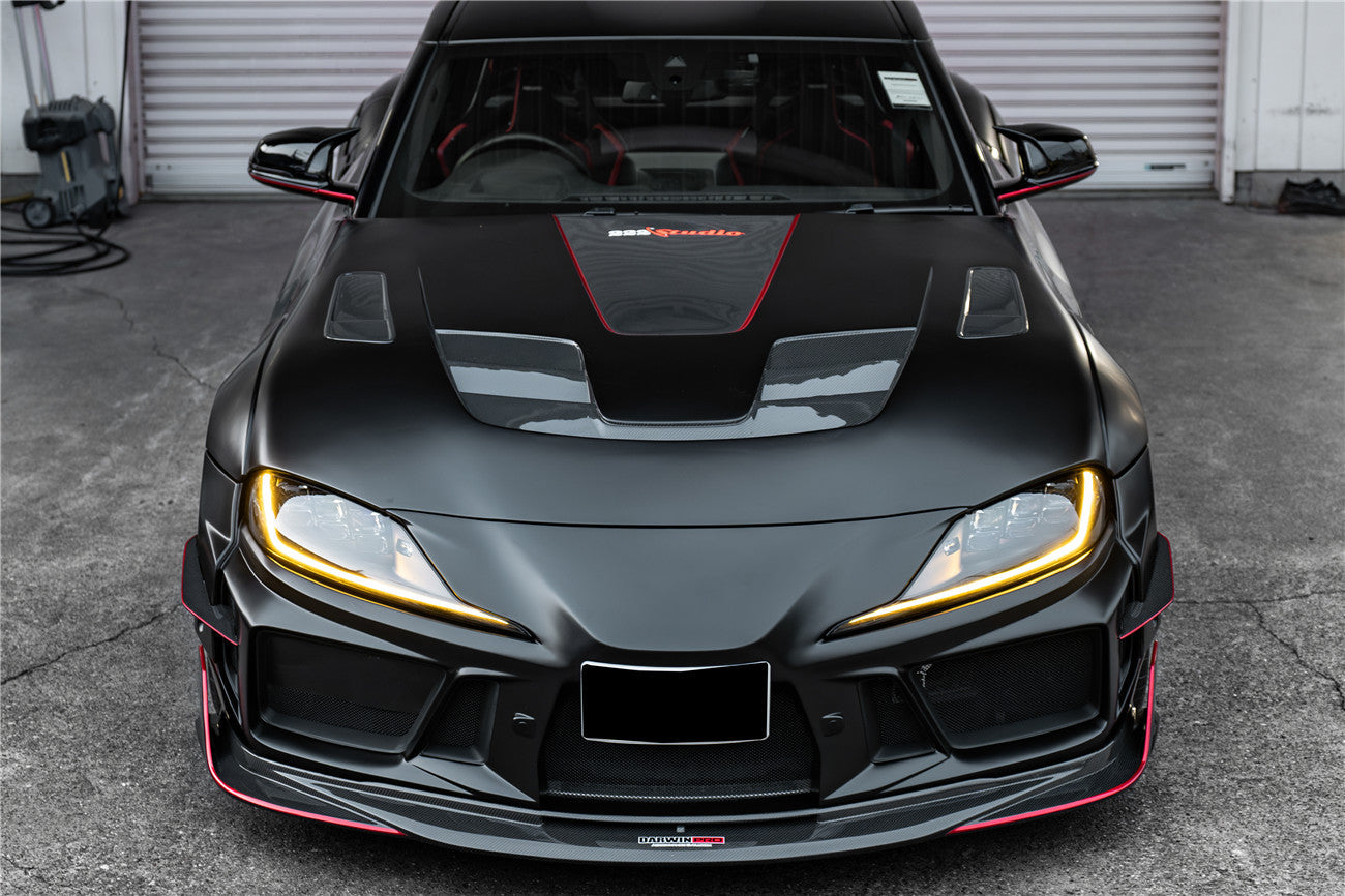 Capó de fibra de carbono DarwinPRO para Toyota GR Supra (J29 DB) 2019-UP (estilo A90 A91 BKSSII)