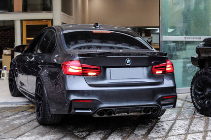 Carbonado 2014-2020 BMW M3 F80   3 Series F30 F35 VRS Style Carbon Fiber Trunk Spoiler
