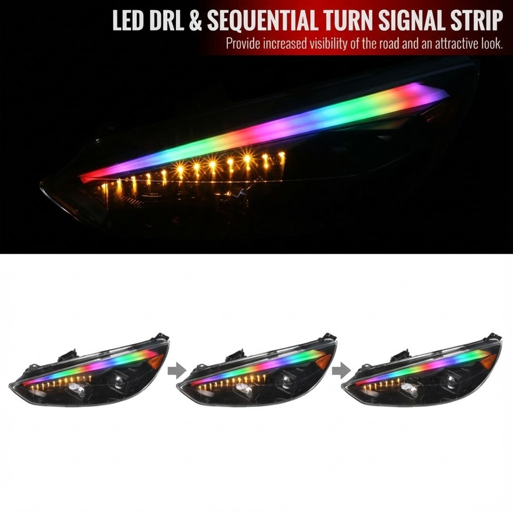 NTXGlow RGB headlights | 2015-2018 Ford Focus - 2