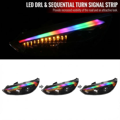 NTXGlow RGB headlights | 2015-2018 Ford Focus - 2