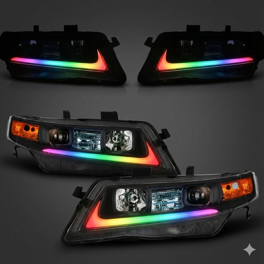 NTXGLOW RGB headlights (2004 - 2008 Acura TSX CL9) - 1
